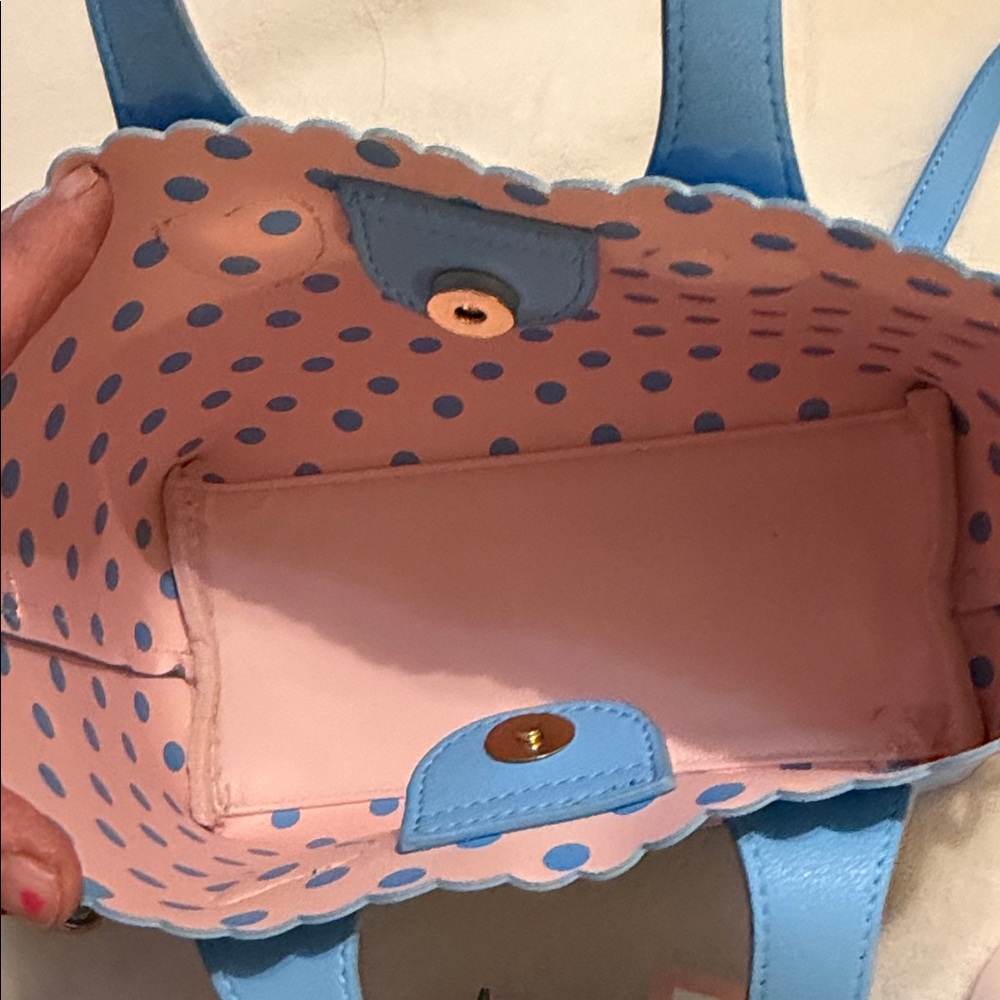 Blue Strawberry Embellished Women's Bag - Picture 7 of 10